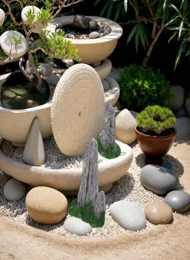 Wionin 8 Pieces Rockery Decor Zen Garden Accessories Micro Landscape Garden Decoration Mountain Landscape Figurines Mini Statues for Bonsai for Home Office Displays - Image 5